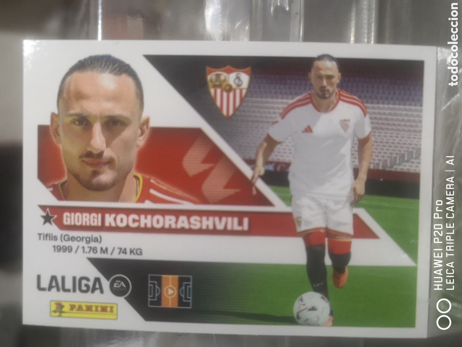 Cromos de f&uacute;tbol: LIGA ESTE 2026 2027 / 2026 27 ULTIMOS FICHAJES 36 KOCHORASHVILI - SEVILLA