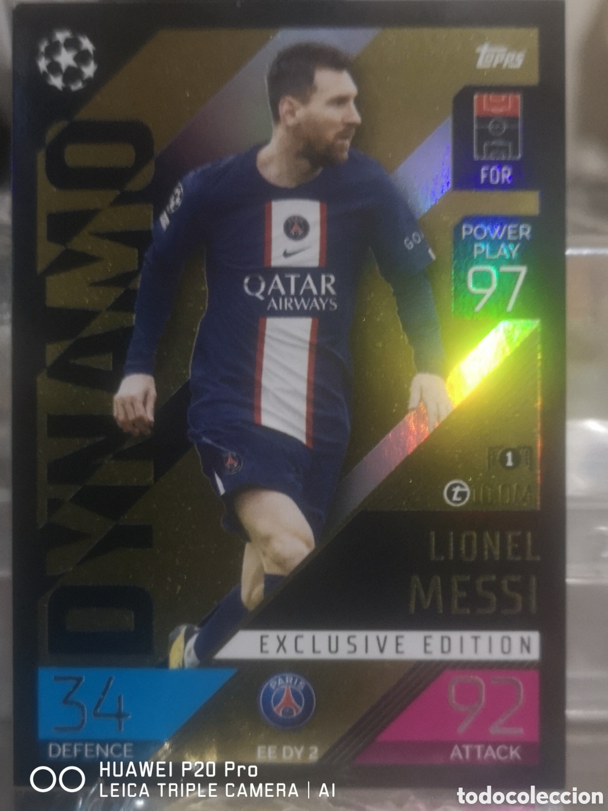 Cromos de f&uacute;tbol: MESSI DYNAMO EDITION EXCLUSIVE MATCH ATTAX 2022 2023 - EE DY 2 PARIS SAINT GERMAIN