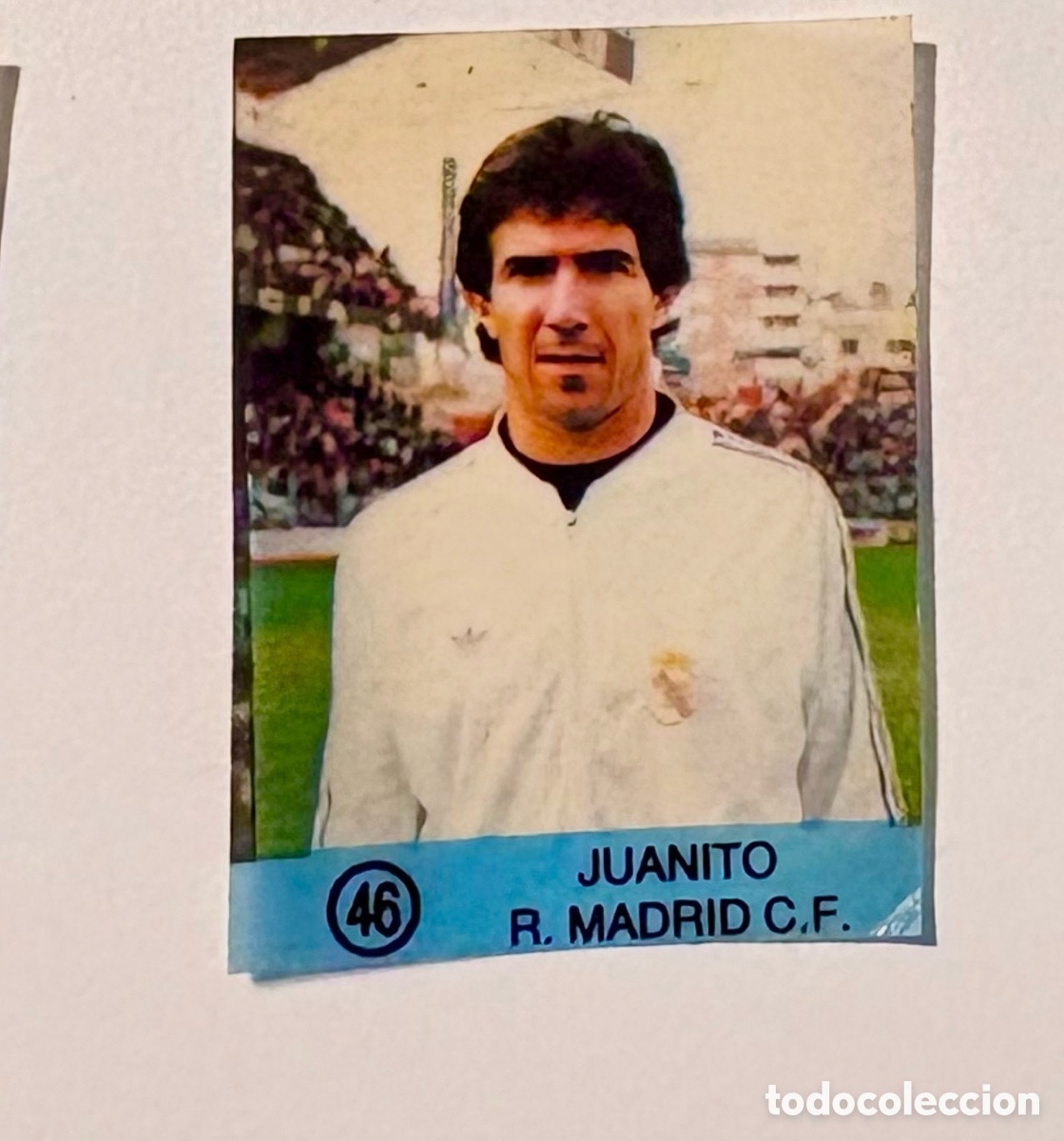 Cromos de f&uacute;tbol: Dif&iacute;cil Cromo JUANITO REAL MADRID N.&ordm; 46 Colecci&oacute;n Super Campeones, Ediciones Gol 1983 1984 83 84