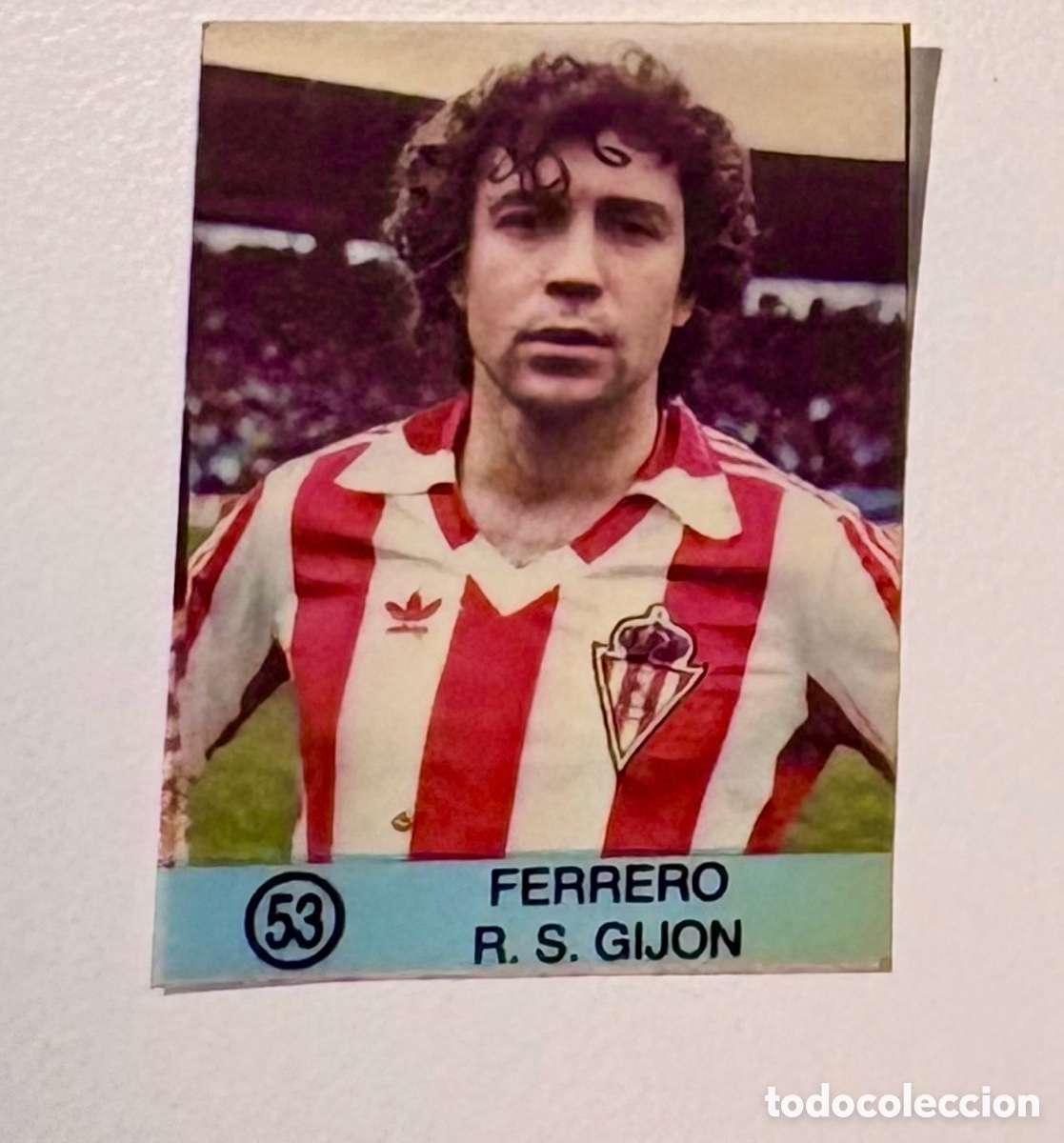 Cromos de f&uacute;tbol: Dif&iacute;cil Cromo FERRERO GIJON 53 Colecci&oacute;n Super Campeones, Ediciones Gol 1983 1984 83 84