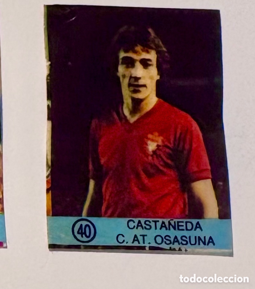 Cromos de f&uacute;tbol: Dif&iacute;cil cromo CASTA&Ntilde;EDA OSASUNA 40 Colecci&oacute;n Super Campeones, Ediciones Gol 1983 1984 83 84