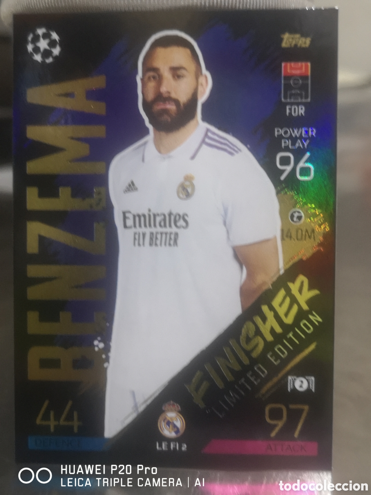 Cromos de f&uacute;tbol: BENZEMA MATCH ATTAX LIMITED EDITION FINISHER 2022 2023 - 22 23 REAL MADRID / LE FI 2