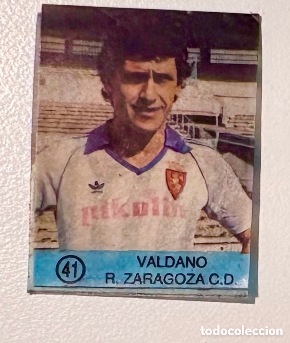 Cromos de f&uacute;tbol: Dif&iacute;cil cromo VALDANO ZARAGOZA 41 Colecci&oacute;n Super Campeones, Ediciones Gol 1983 1984 83 84