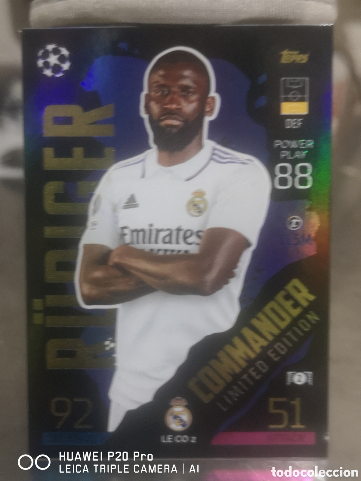 Cromos de f&uacute;tbol: RUDIGGER MATCH ATTAX LIMITED EDITION COMMNDER 2022 2023 - 22 23 REAL MADRID / LE CO 2