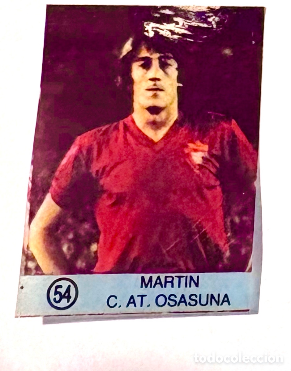 Cromos de f&uacute;tbol: Dif&iacute;cil cromo MARTIN OSASUNA 54 Colecci&oacute;n Super Campeones, Ediciones Gol 1983 1984 83 84