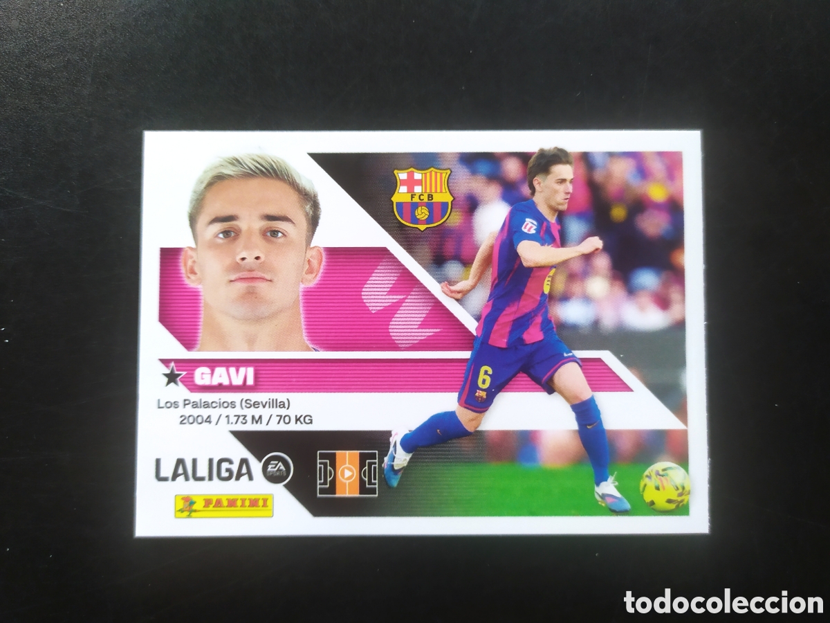 Cromos de f&uacute;tbol: Liga este 2026 2027 26 27 panini Gavi n&deg; 13 Barcelona