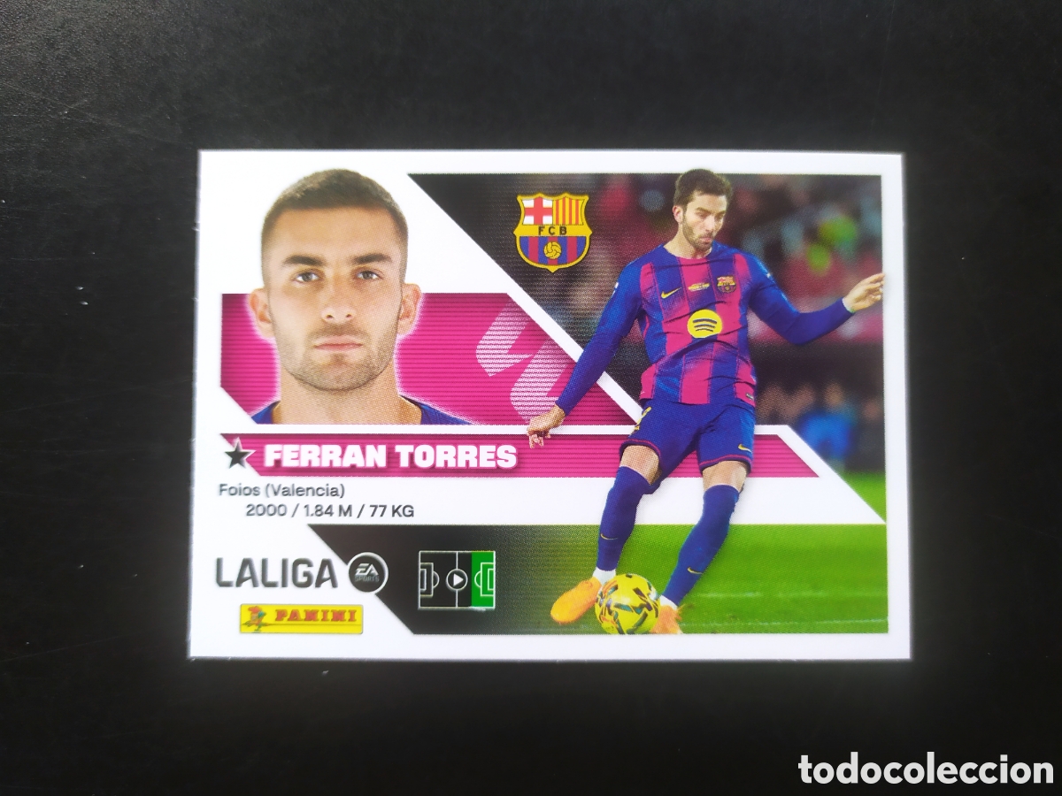 Cromos de f&uacute;tbol: Liga este 2026 2027 26 27 panini Ferran Torres n&deg; 18 Barcelona