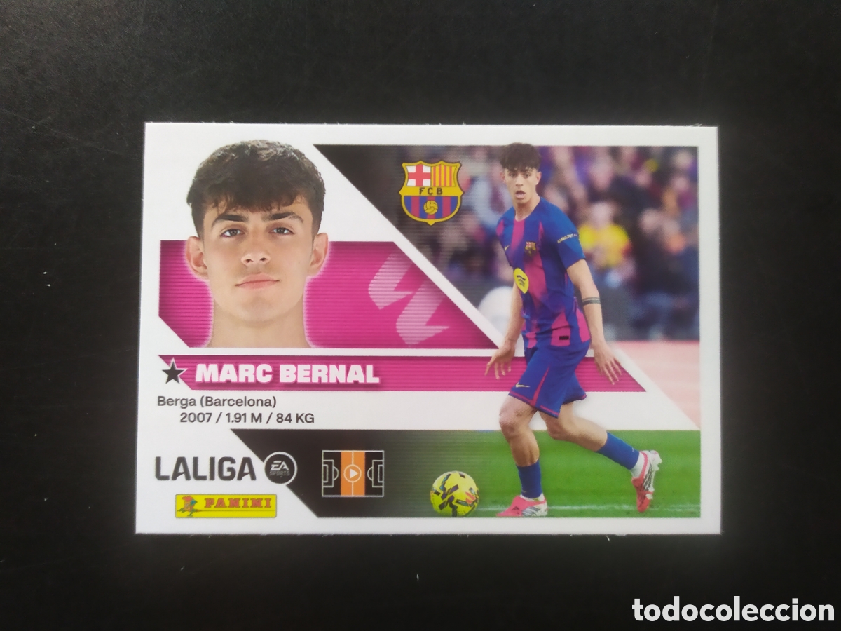Cromos de f&uacute;tbol: Liga este 2026 2027 26 27 panini Marc Bernal n&deg; 14 Barcelona