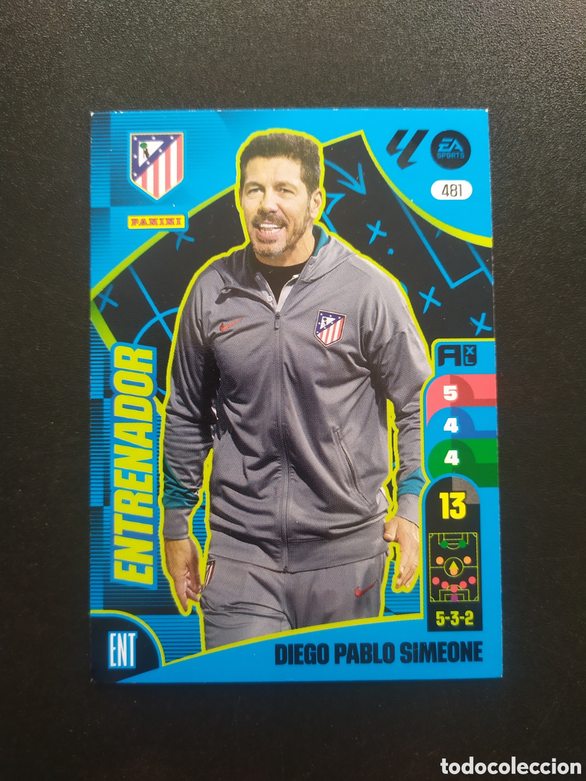 Cromos de f&uacute;tbol: Adrenalyn 2024 2025 24 25 panini Simeone entrenador n&deg; 481 Atl&eacute;tico Madrid