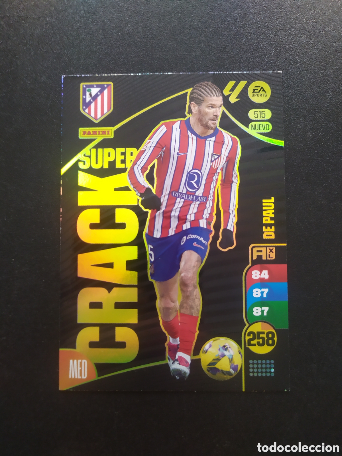 Cromos de f&uacute;tbol: Adrenalyn 2024 2025 24 25 panini De Paul nuevo super crack n&deg; 515 Atl&eacute;tico Madrid
