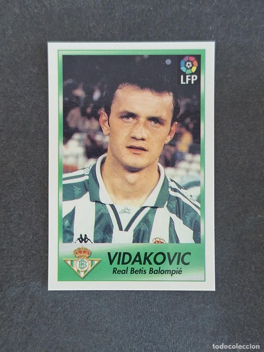 Cromos de f&uacute;tbol: L1 VIDAKOVIC REAL BETIS BALOMPIE 16 BOLLYCAO FUTBOL LIGA 1996 1997 96 97 NUNCA PEGADO SIN PEGAR