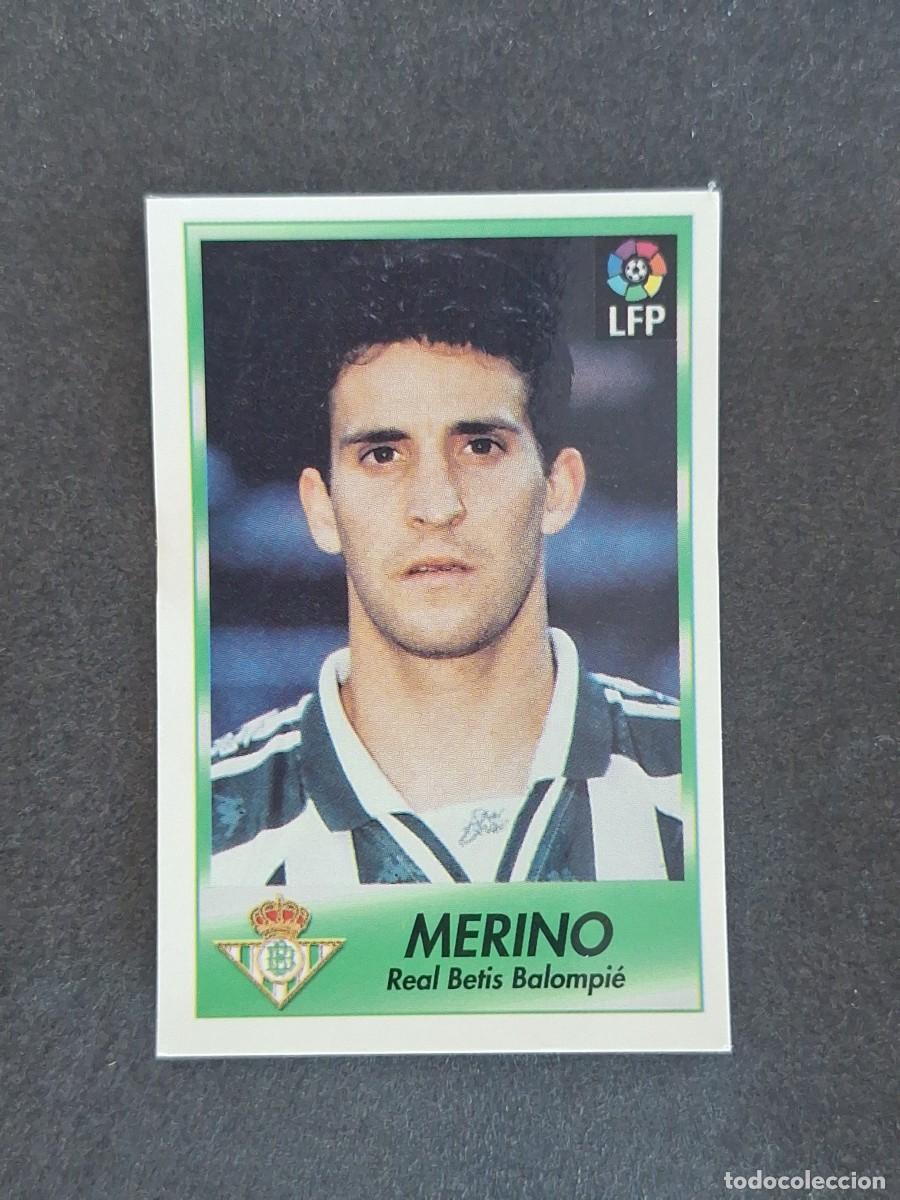 Cromos de f&uacute;tbol: L1 MERINO REAL BETIS BALOMPIE 17 BOLLYCAO FUTBOL LIGA 1996 1997 96 97 NUNCA PEGADO SIN PEGAR