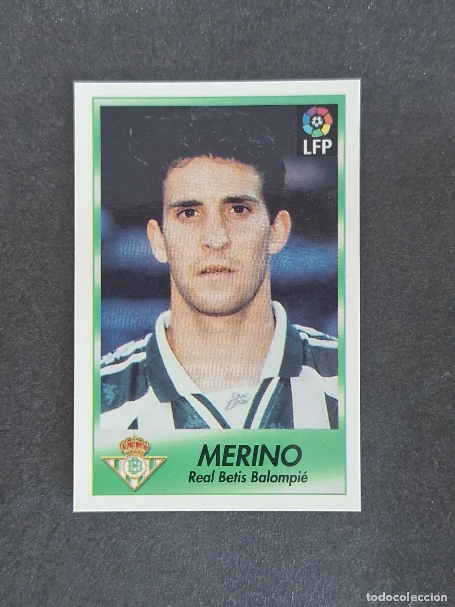 Cromos de f&uacute;tbol: L1 MERINO REAL BETIS BALOMPIE 17 BOLLYCAO FUTBOL LIGA 1996 1997 96 97 NUNCA PEGADO SIN PEGAR
