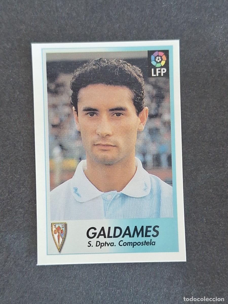 Cromos de f&uacute;tbol: L1 GALDAMES S. D. COMPOSTELA 56 BOLLYCAO FUTBOL LIGA 1996 1997 96 97 NUNCA PEGADO SIN PEGAR
