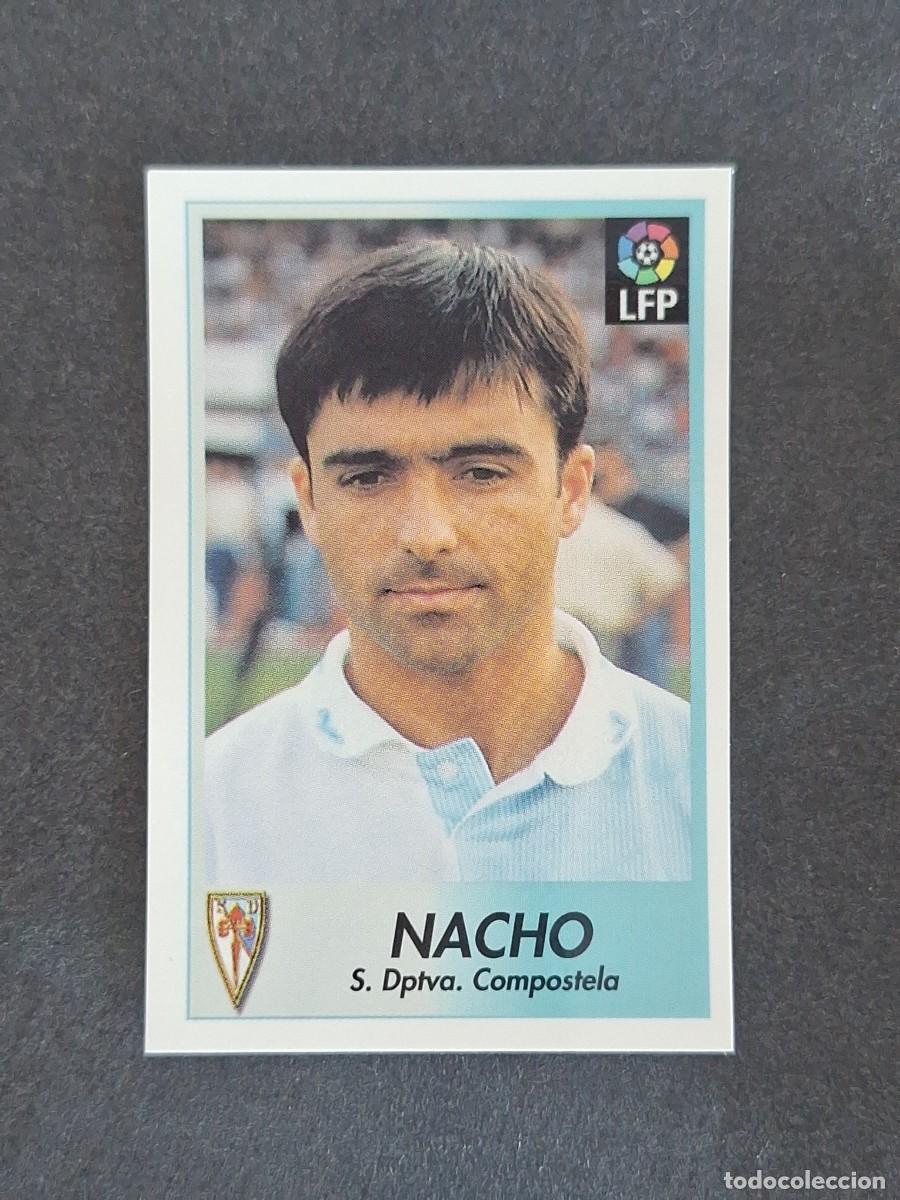 Cromos de f&uacute;tbol: L1 NACHO S. D. COMPOSTELA 59 BOLLYCAO FUTBOL LIGA 1996 1997 96 97 NUNCA PEGADO SIN PEGAR