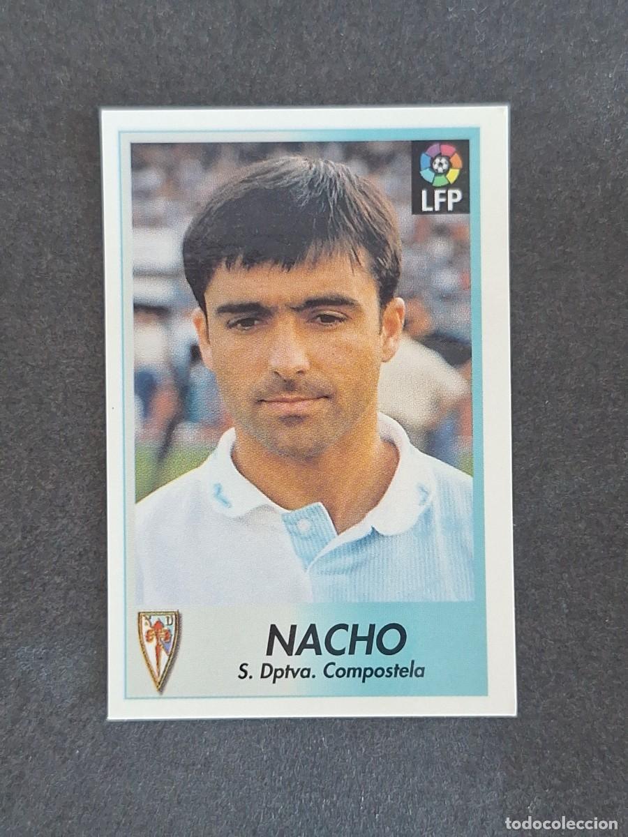 Cromos de f&uacute;tbol: L1 NACHO S. D. COMPOSTELA 59 BOLLYCAO FUTBOL LIGA 1996 1997 96 97 NUNCA PEGADO SIN PEGAR