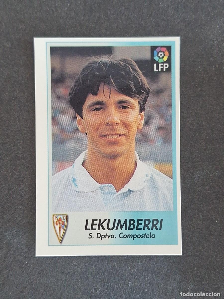 Cromos de f&uacute;tbol: L1 LEKUMBERRI S. D. COMPOSTELA 62 BOLLYCAO FUTBOL LIGA 1996 1997 96 97 NUNCA PEGADO SIN PEGAR