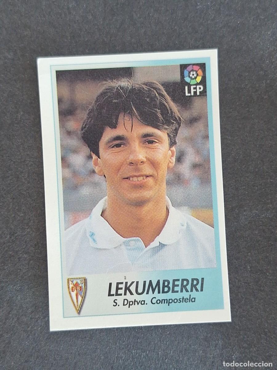 Cromos de f&uacute;tbol: L1 LEKUMBERRI S. D. COMPOSTELA 62 BOLLYCAO FUTBOL LIGA 1996 1997 96 97 NUNCA PEGADO SIN PEGAR