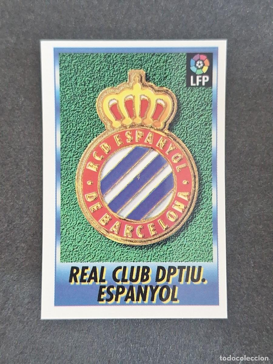 Cromos de f&uacute;tbol: L1 ESCUDO R. C. D. ESPA&Ntilde;OL 79 BOLLYCAO FUTBOL LIGA 1996 1997 96 97 NUNCA PEGADO SIN PEGAR