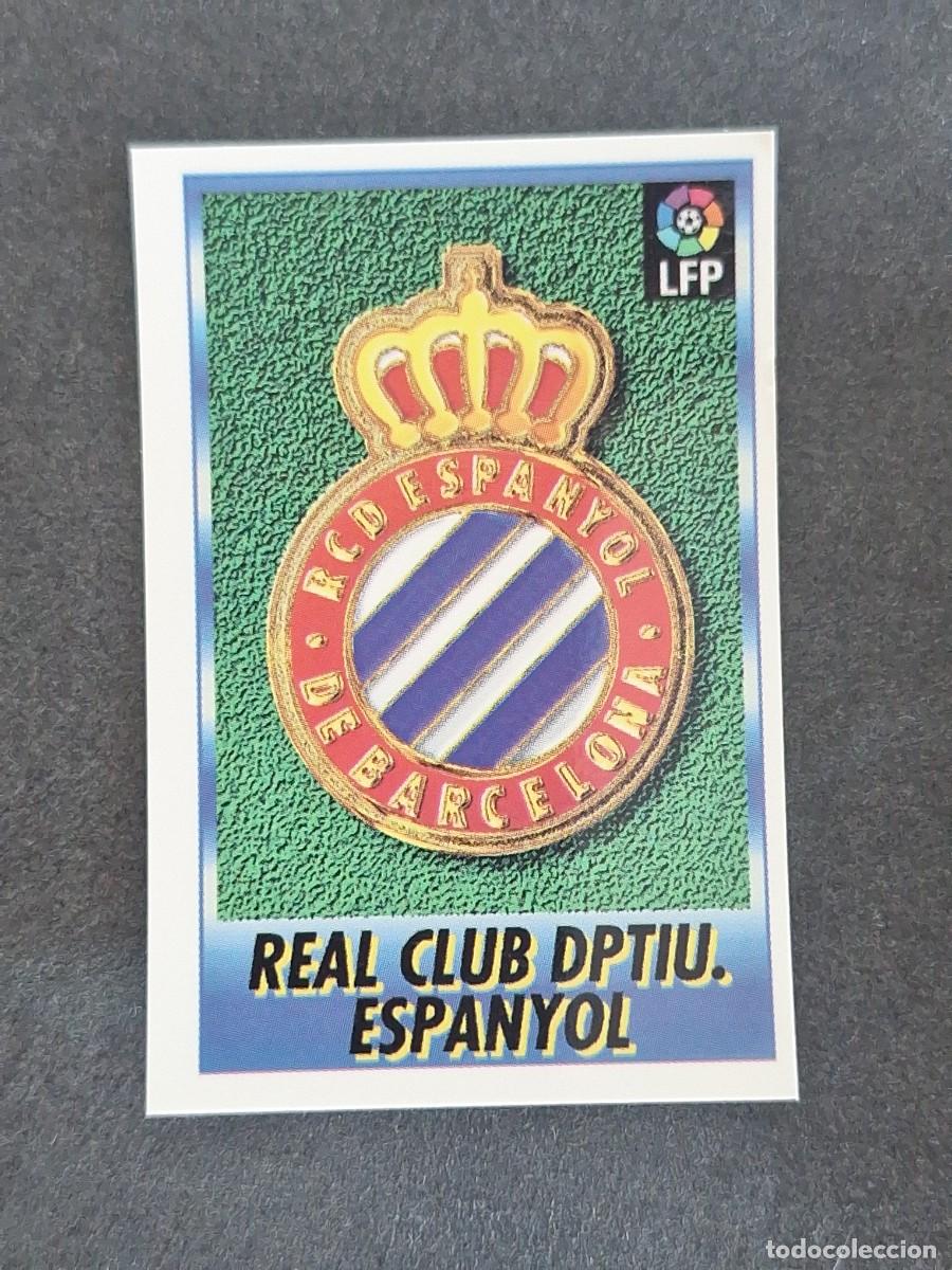 Cromos de f&uacute;tbol: L1 ESCUDO R. C. D. ESPA&Ntilde;OL 79 BOLLYCAO FUTBOL LIGA 1996 1997 96 97 NUNCA PEGADO SIN PEGAR
