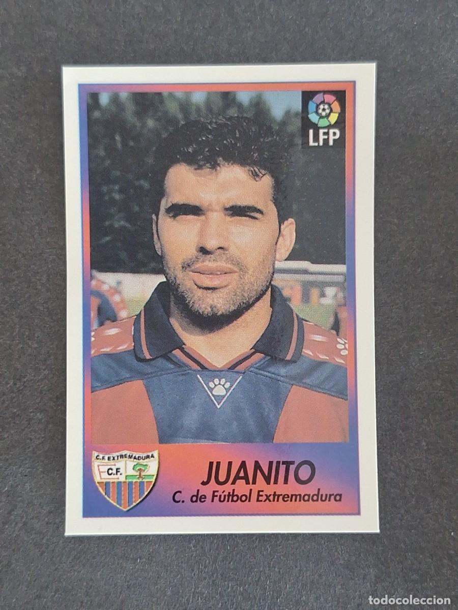 Cromos de f&uacute;tbol: L1 JUANITO C. F. EXTREMADURA 94 BOLLYCAO FUTBOL LIGA 1996 1997 96 97 NUNCA PEGADO SIN PEGAR