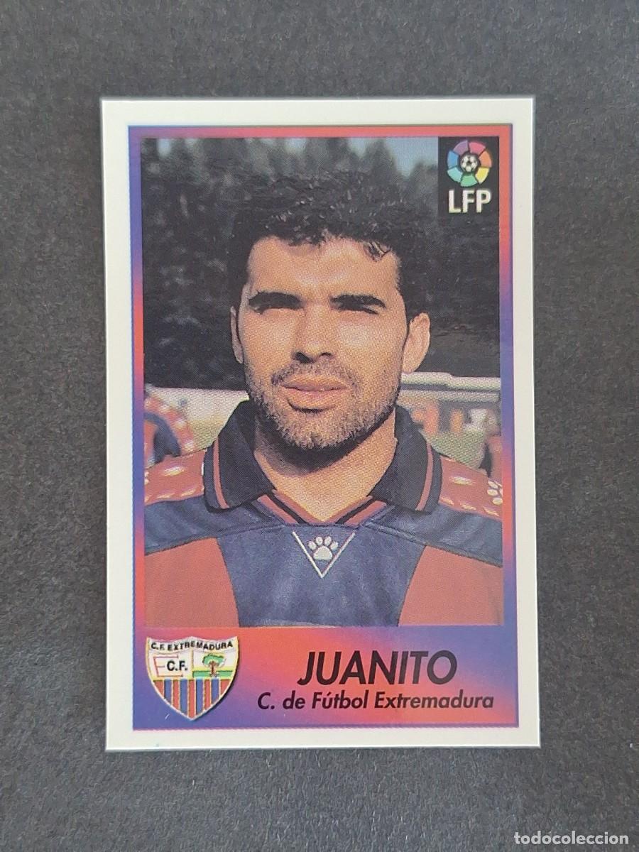 Cromos de f&uacute;tbol: L1 JUANITO C. F. EXTREMADURA 94 BOLLYCAO FUTBOL LIGA 1996 1997 96 97 NUNCA PEGADO SIN PEGAR