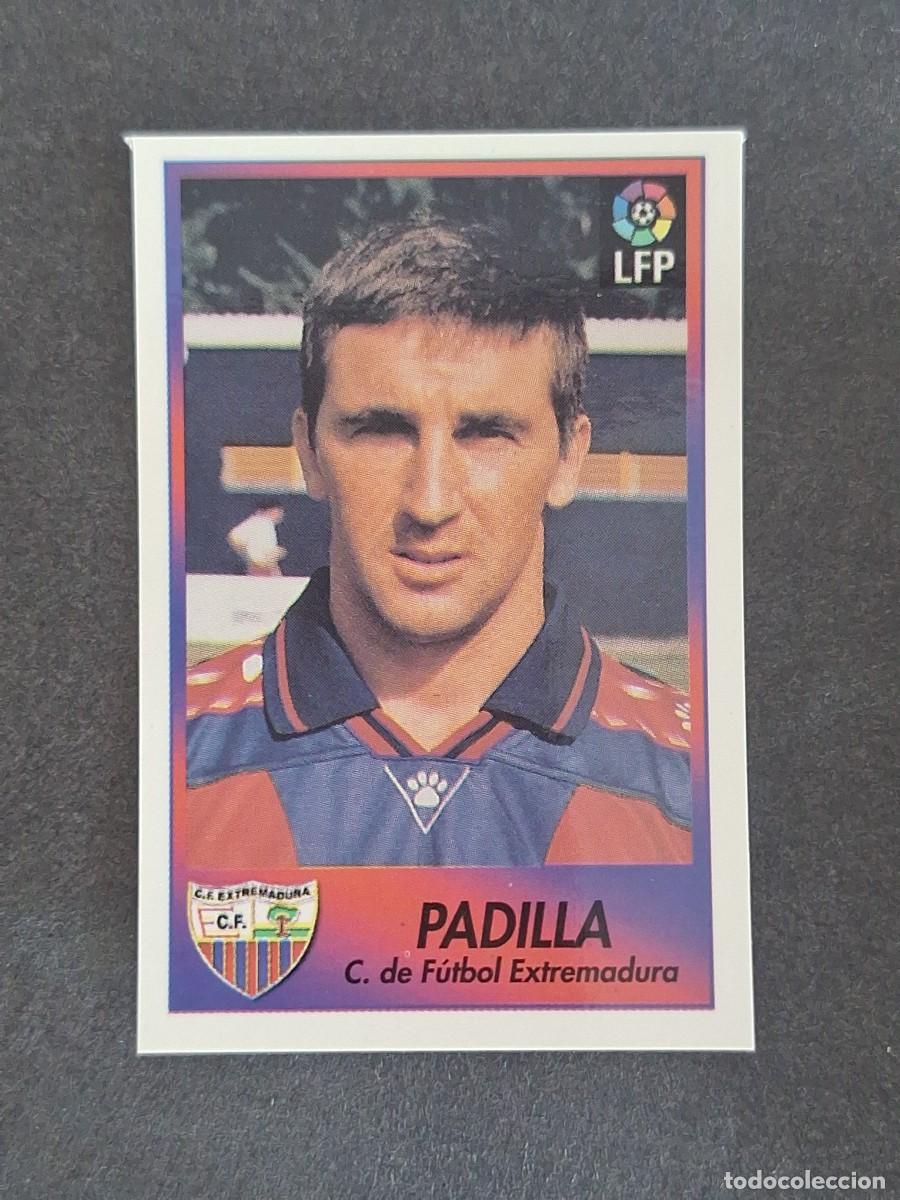 Cromos de f&uacute;tbol: L1 PADILLA C. F. EXTREMADURA 95 BOLLYCAO FUTBOL LIGA 1996 1997 96 97 NUNCA PEGADO SIN PEGAR
