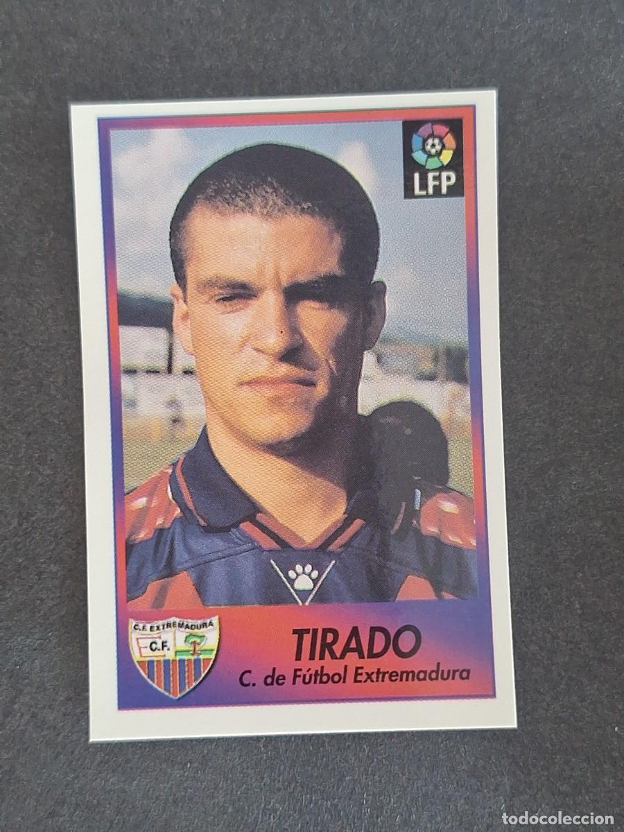Cromos de f&uacute;tbol: L1 TIRADO C. F. EXTREMADURA 96 BOLLYCAO FUTBOL LIGA 1996 1997 96 97 NUNCA PEGADO SIN PEGAR