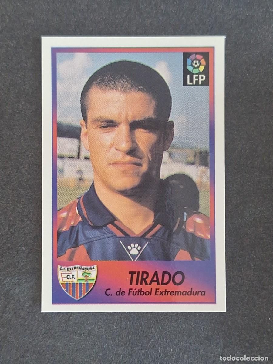 Cromos de f&uacute;tbol: L1 TIRADO C. F. EXTREMADURA 96 BOLLYCAO FUTBOL LIGA 1996 1997 96 97 NUNCA PEGADO SIN PEGAR