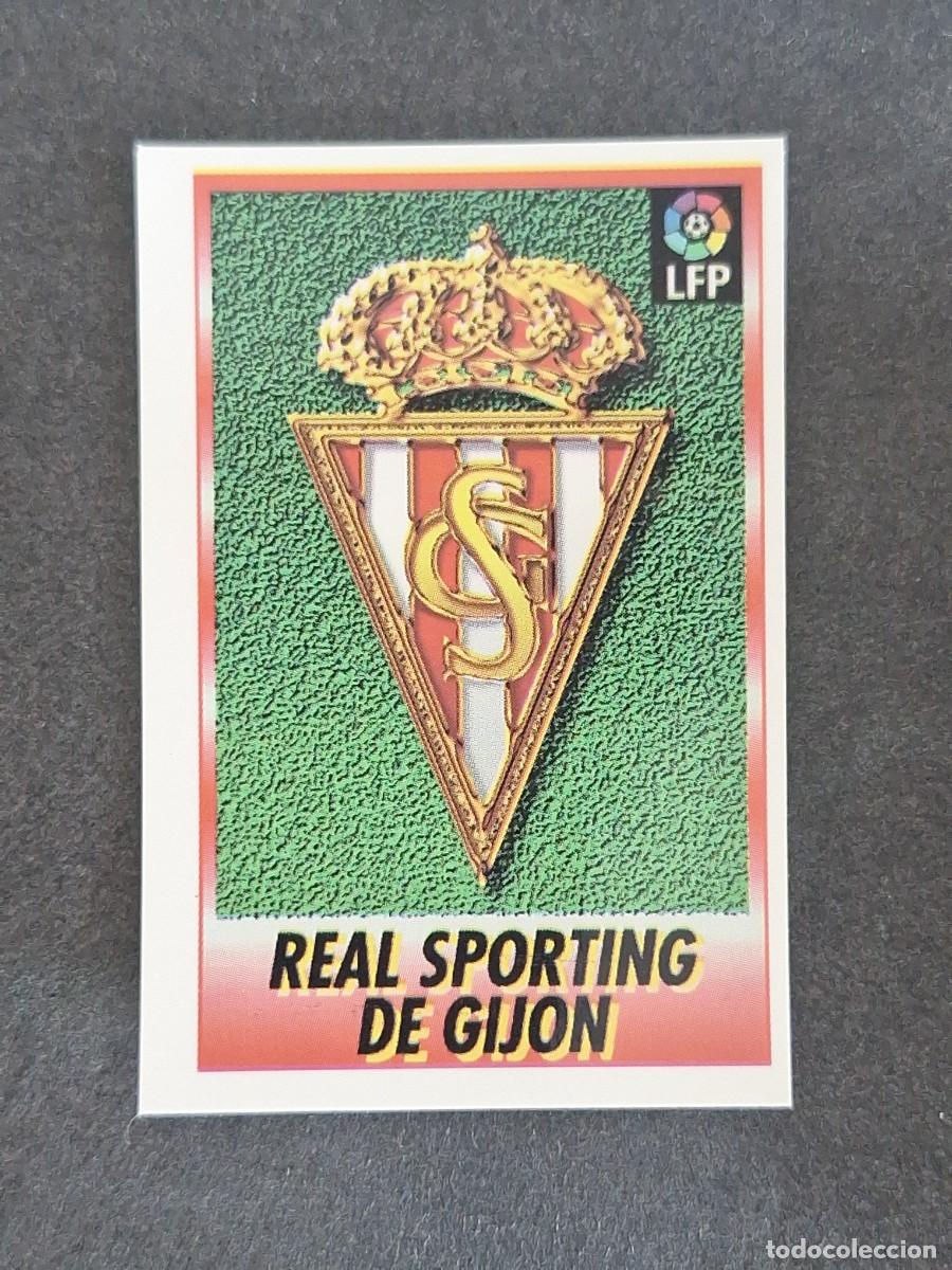 Cromos de f&uacute;tbol: L1 ESCUDO SPORTING DE GIJON 105 BOLLYCAO FUTBOL LIGA 1996 1997 96 97 NUNCA PEGADO SIN PEGAR