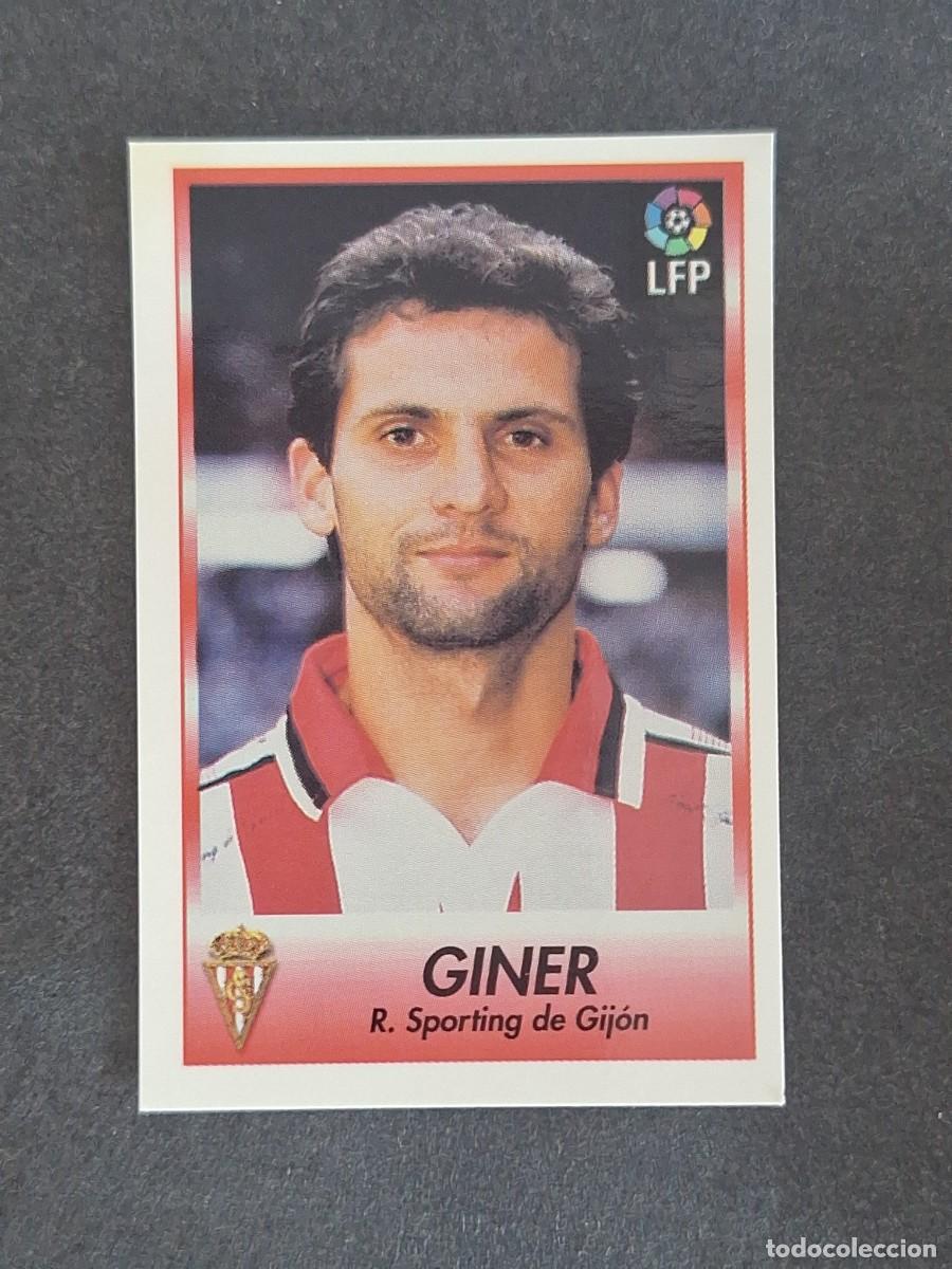 Cromos de f&uacute;tbol: L1 GINER SPORTING DE GIJON 107 BOLLYCAO FUTBOL LIGA 1996 1997 96 97 NUNCA PEGADO SIN PEGAR