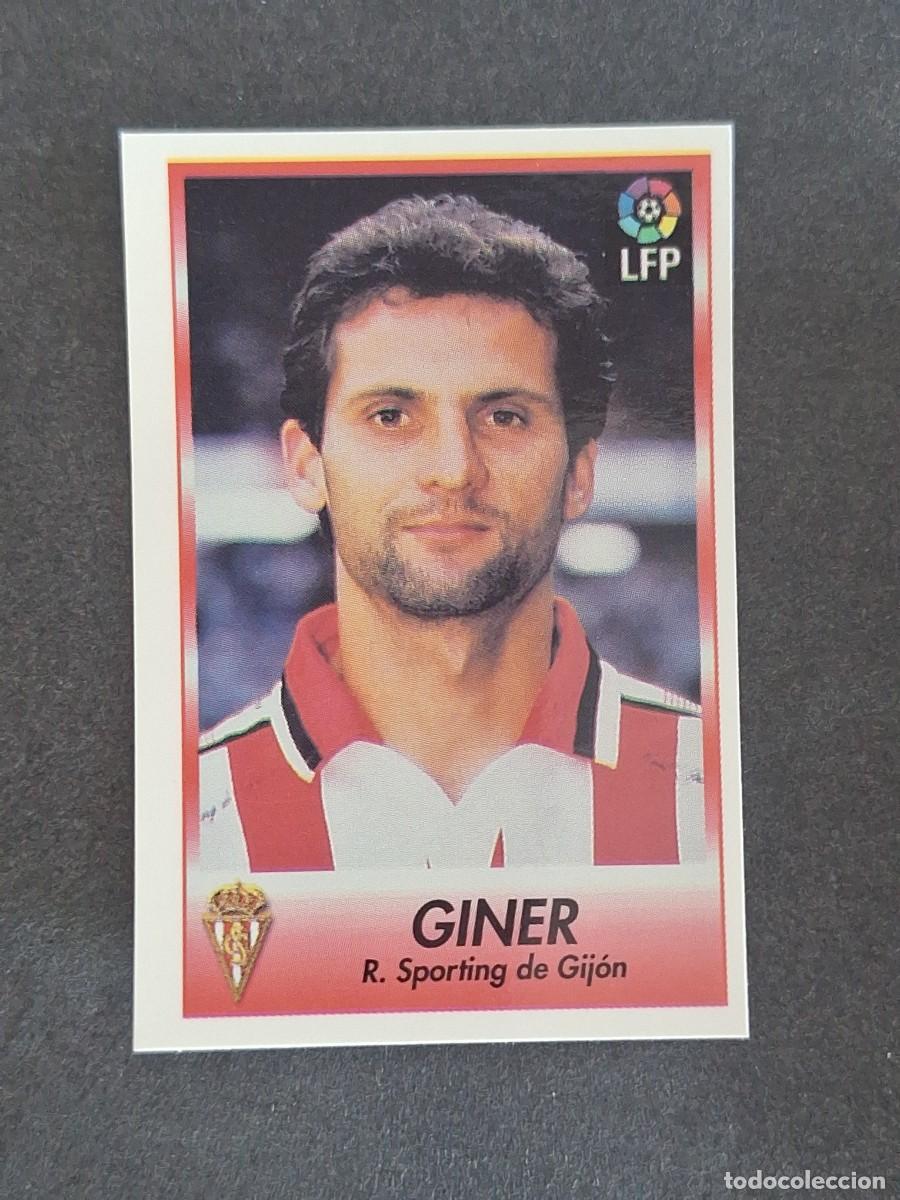 Cromos de f&uacute;tbol: L1 GINER SPORTING DE GIJON 107 BOLLYCAO FUTBOL LIGA 1996 1997 96 97 NUNCA PEGADO SIN PEGAR