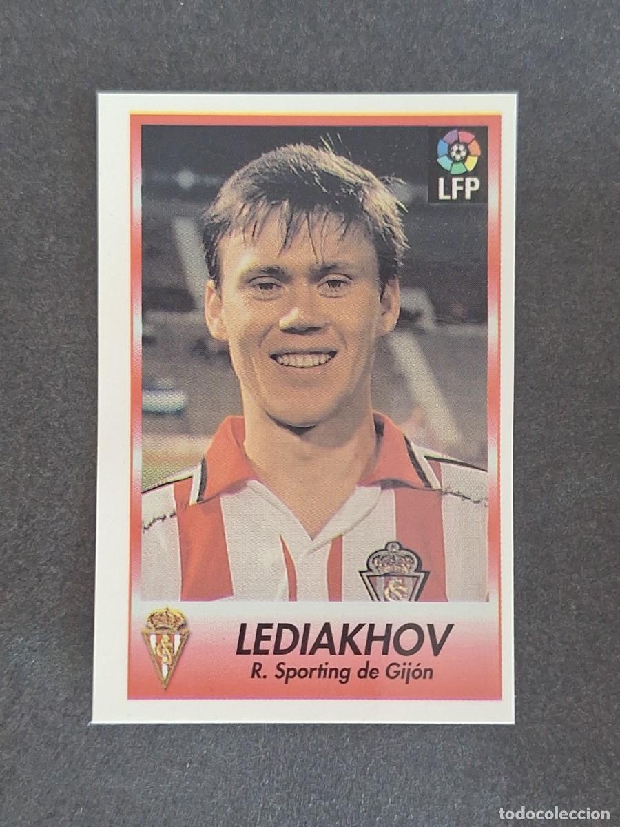 Cromos de f&uacute;tbol: L1 LEDIAKHOV SPORTING DE GIJON 112 BOLLYCAO FUTBOL LIGA 1996 1997 96 97 NUNCA PEGADO SIN PEGAR
