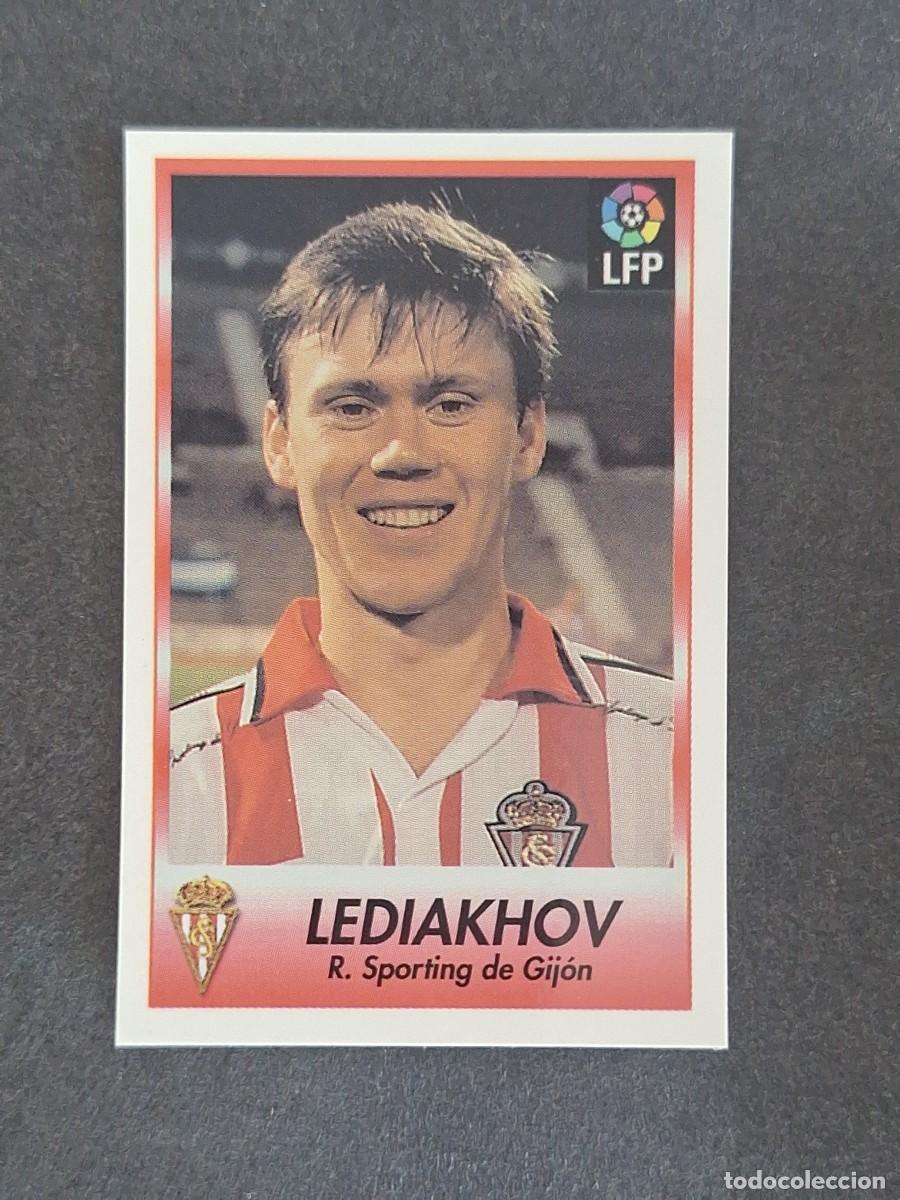 Cromos de f&uacute;tbol: L1 LEDIAKHOV SPORTING DE GIJON 112 BOLLYCAO FUTBOL LIGA 1996 1997 96 97 NUNCA PEGADO SIN PEGAR