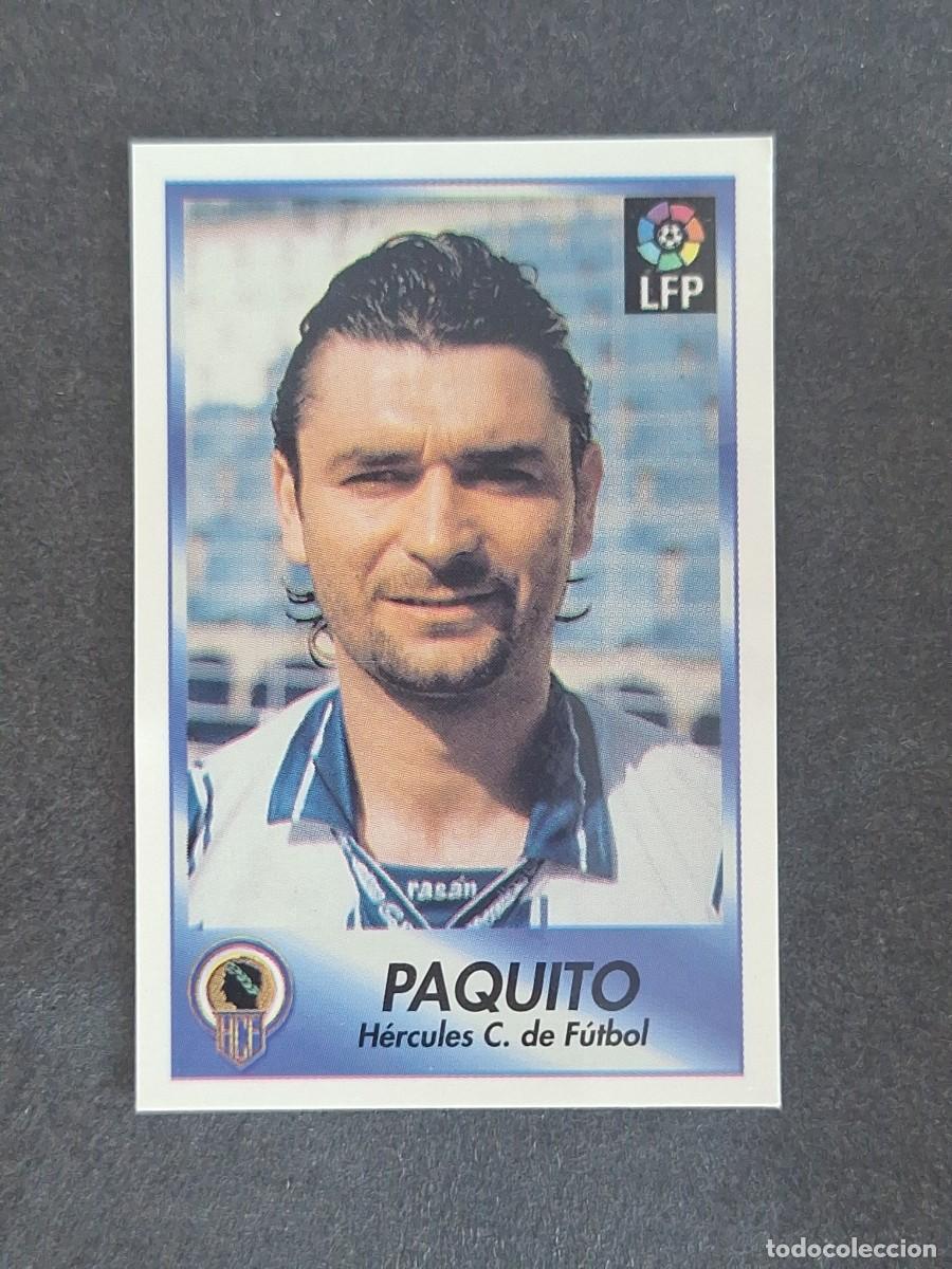 Fu&szlig;ball-Sticker: L1 PAQUITO HERCULES C. F. 125 BOLLYCAO FUTBOL LIGA 1996 1997 96 97 NUNCA PEGADO SIN PEGAR