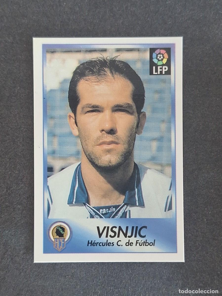 Fu&szlig;ball-Sticker: L1 VISNJIC HERCULES C. F. 127 BOLLYCAO FUTBOL LIGA 1996 1997 96 97 NUNCA PEGADO SIN PEGAR