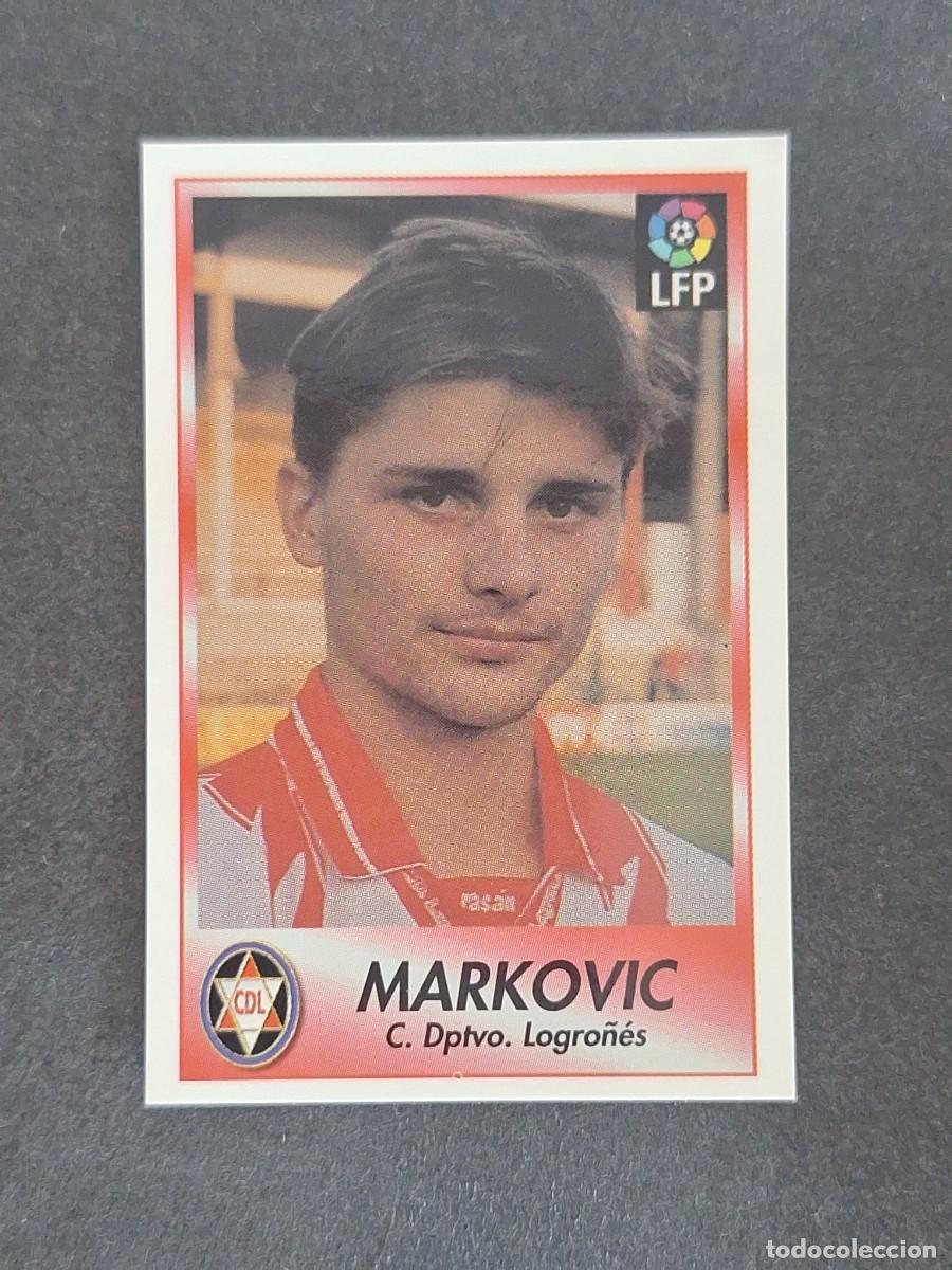 Figurine di Calcio: L1 MARKOVIC C. D. LOGRO&Ntilde;ES 141 BOLLYCAO FUTBOL LIGA 1996 1997 96 97 NUNCA PEGADO SIN PEGAR