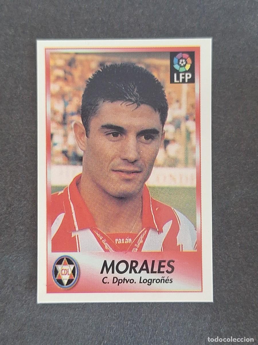 Figurine di Calcio: L1 MORALES C. D. LOGRO&Ntilde;ES 142 BOLLYCAO FUTBOL LIGA 1996 1997 96 97 NUNCA PEGADO SIN PEGAR