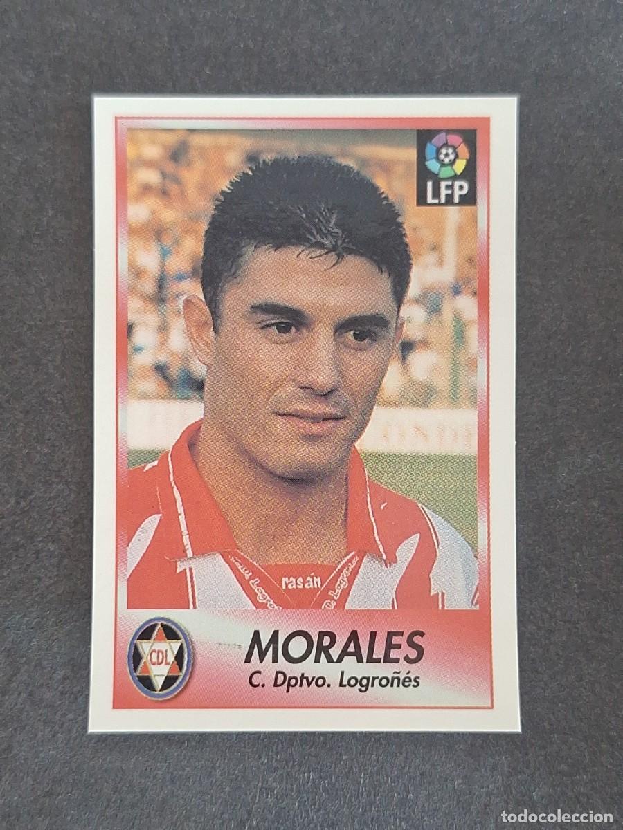 Cromos de f&uacute;tbol: L1 MORALES C. D. LOGRO&Ntilde;ES 142 BOLLYCAO FUTBOL LIGA 1996 1997 96 97 NUNCA PEGADO SIN PEGAR