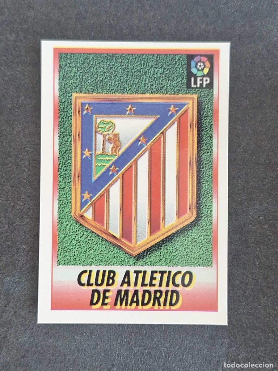 Cromos de f&uacute;tbol: L1 ESCUDO ATLETICO DE MADRID 144 BOLLYCAO FUTBOL LIGA 1996 1997 96 97 NUNCA PEGADO SIN PEGAR