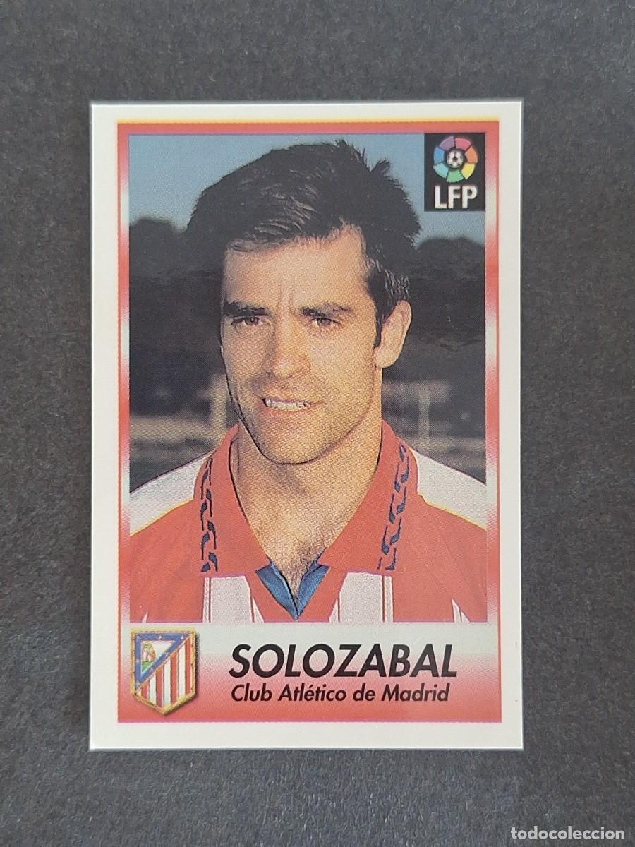 Cromos de f&uacute;tbol: L1 SOLOZABAL ATLETICO DE MADRID 148 BOLLYCAO FUTBOL LIGA 1996 1997 96 97 NUNCA PEGADO SIN PEGAR