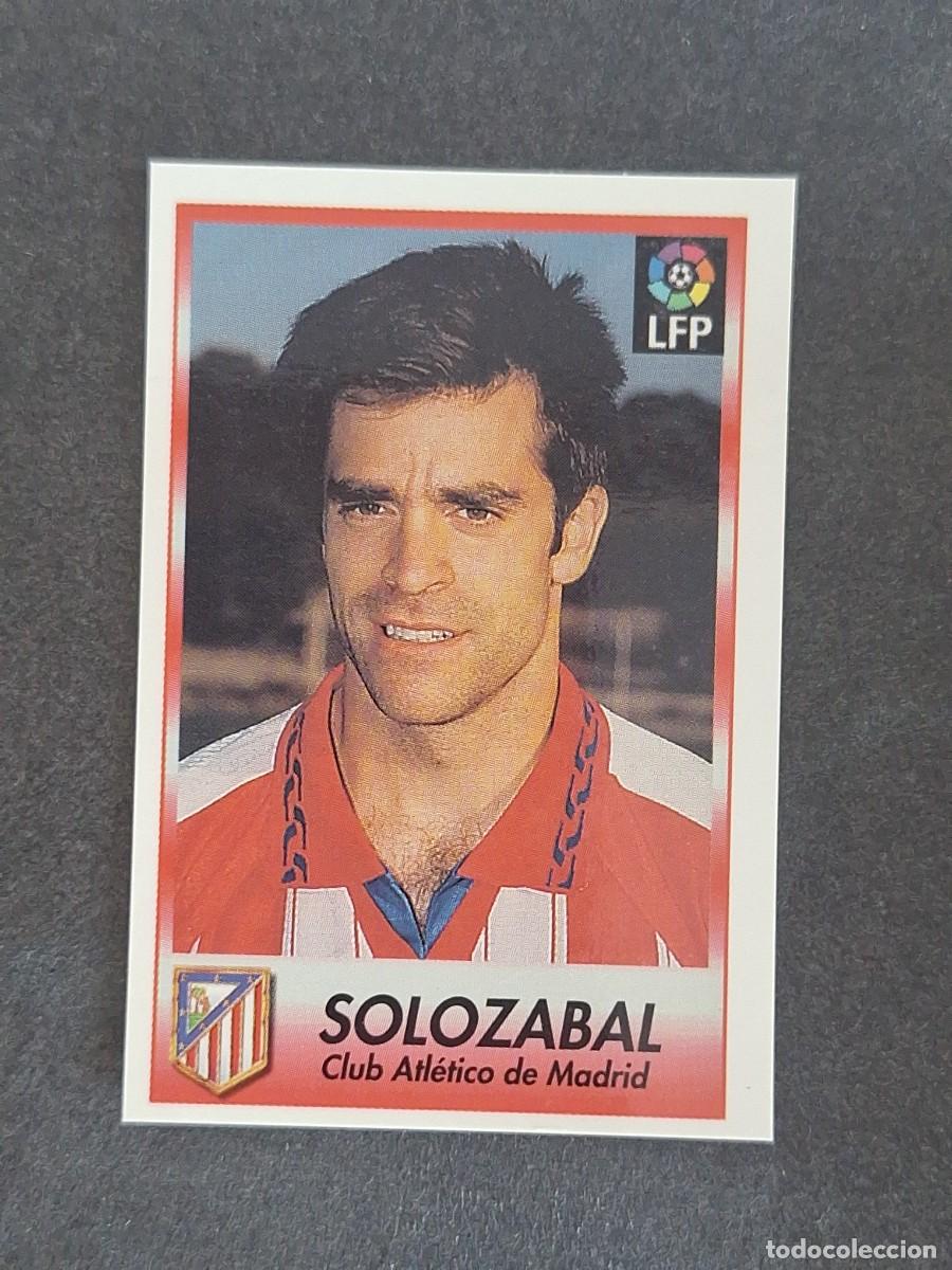 Cromos de f&uacute;tbol: L1 SOLOZABAL ATLETICO DE MADRID 148 BOLLYCAO FUTBOL LIGA 1996 1997 96 97 NUNCA PEGADO SIN PEGAR