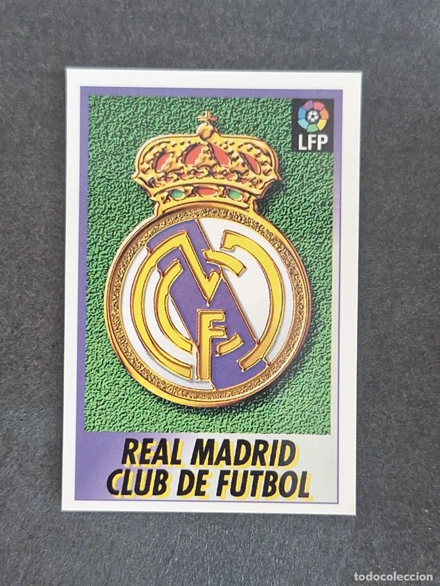 Cromos de f&uacute;tbol: L1 ESCUDO REAL MADRID 157 BOLLYCAO FUTBOL LIGA 1996 1997 96 97 NUNCA PEGADO SIN PEGAR