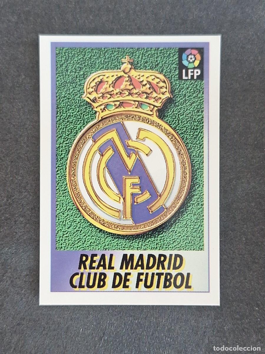 Cromos de f&uacute;tbol: L1 ESCUDO REAL MADRID 157 BOLLYCAO FUTBOL LIGA 1996 1997 96 97 NUNCA PEGADO SIN PEGAR
