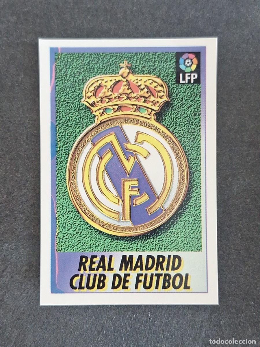 Cromos de f&uacute;tbol: L1 ESCUDO REAL MADRID 157 BOLLYCAO FUTBOL LIGA 1996 1997 96 97 NUNCA PEGADO SIN PEGAR