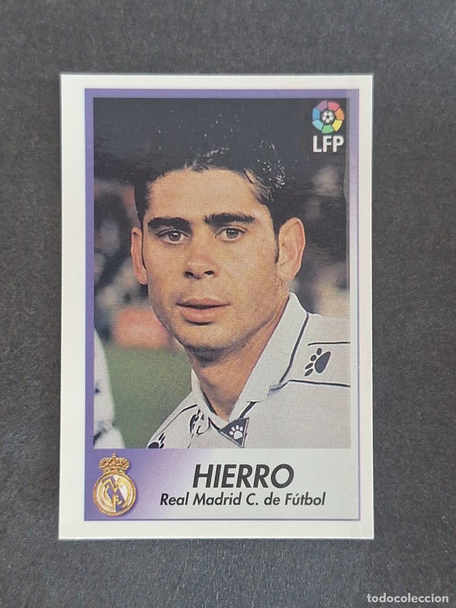 Cromos de f&uacute;tbol: L1 HIERRO REAL MADRID 164 BOLLYCAO FUTBOL LIGA 1996 1997 96 97 NUNCA PEGADO SIN PEGAR
