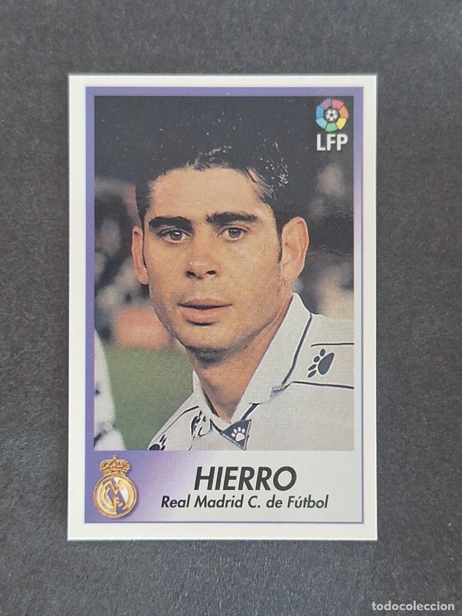 Cromos de f&uacute;tbol: L1 HIERRO REAL MADRID 164 BOLLYCAO FUTBOL LIGA 1996 1997 96 97 NUNCA PEGADO SIN PEGAR