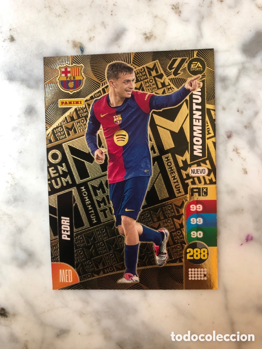 Cromos de f&uacute;tbol: PEDRI BARCELONA NUEVO MOMENTUM ADRENALYN 2024/2025 24 25 PANINI