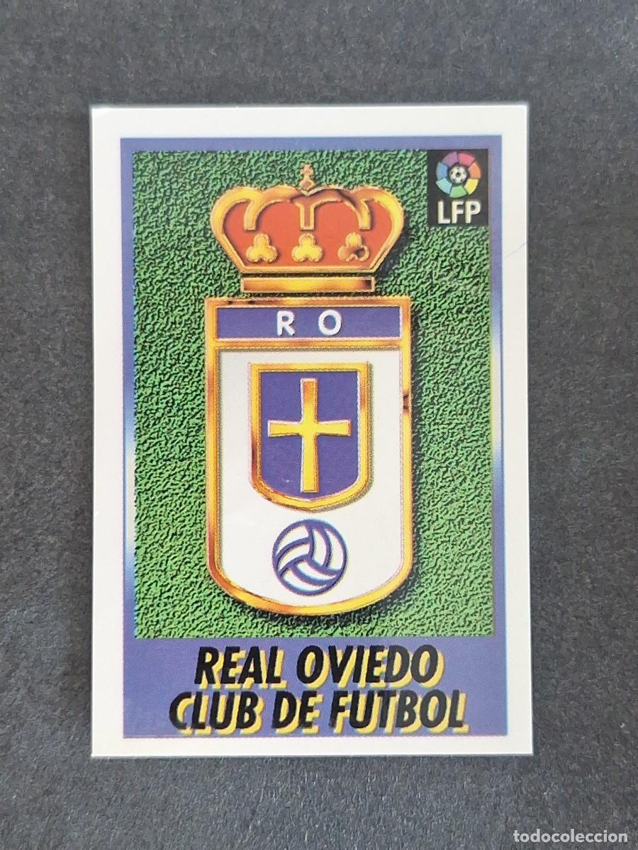 Cromos de f&uacute;tbol: L1 ESCUDO REAL OVIEDO 170 BOLLYCAO FUTBOL LIGA 1996 1997 96 97 NUNCA PEGADO SIN PEGAR
