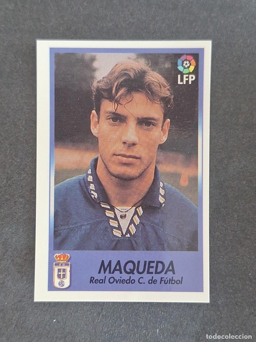Cromos de f&uacute;tbol: L1 MAQUEDA REAL OVIEDO 182 BOLLYCAO FUTBOL LIGA 1996 1997 96 97 NUNCA PEGADO SIN PEGAR